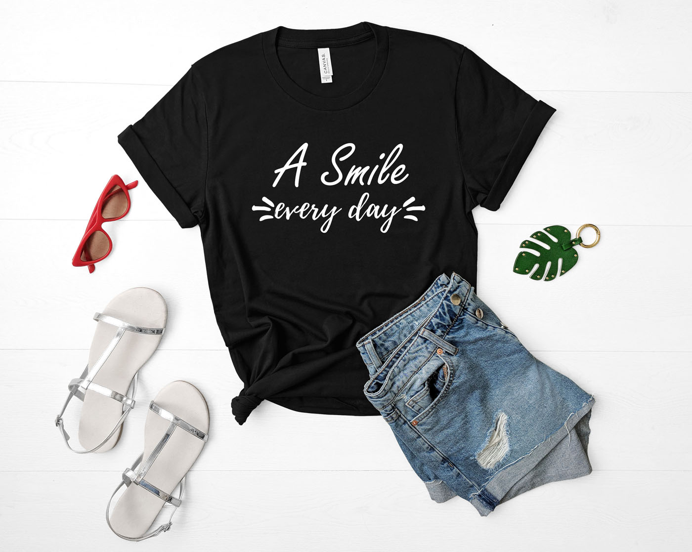 A Smile Everyday Positivity Cute Smiling Tshirt